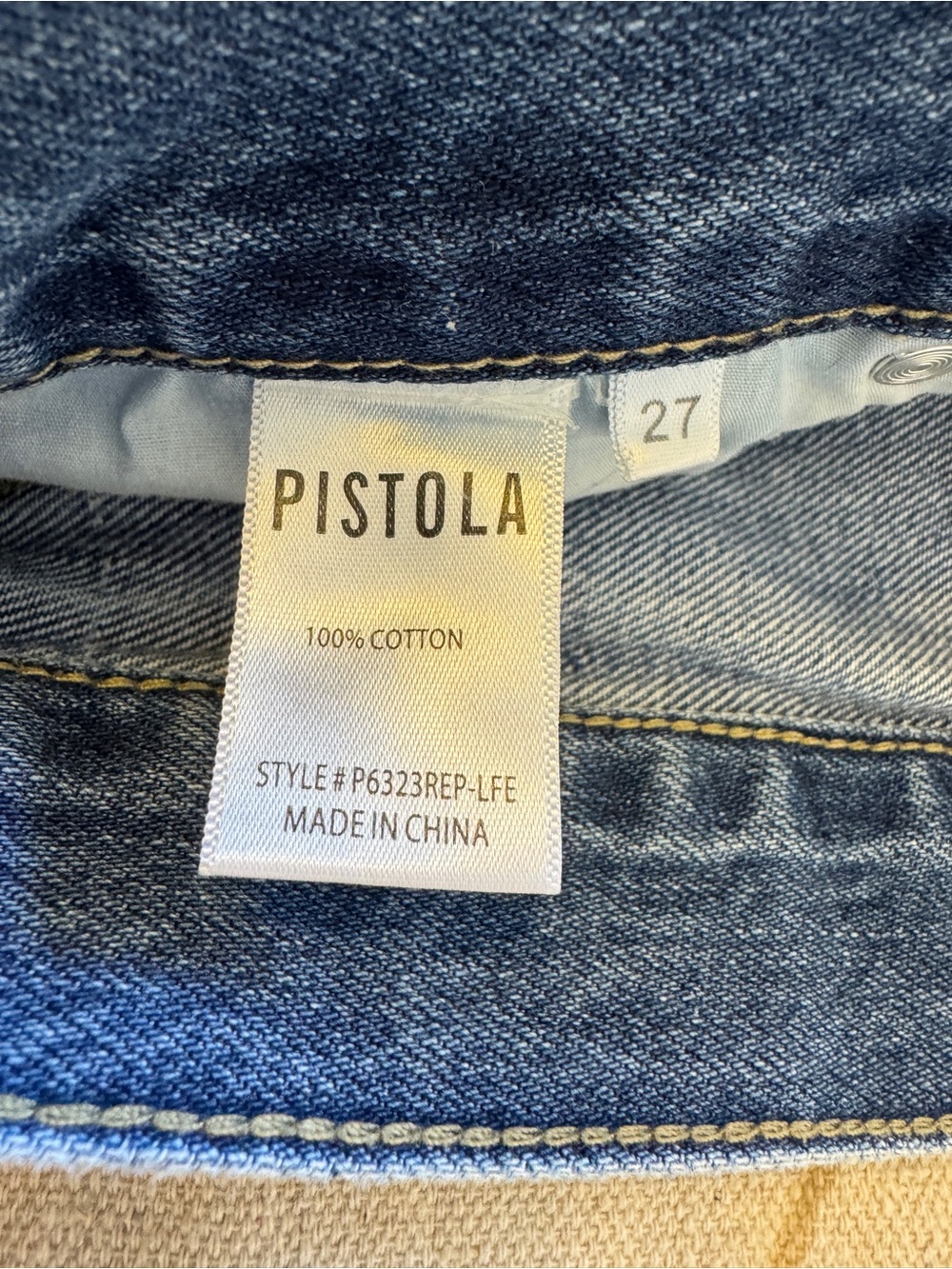 Pistola Cassie High Waist Ripped Crop Jeans Womens 27 Los Feliz Raw Hem Straight - Picture 5 of 14